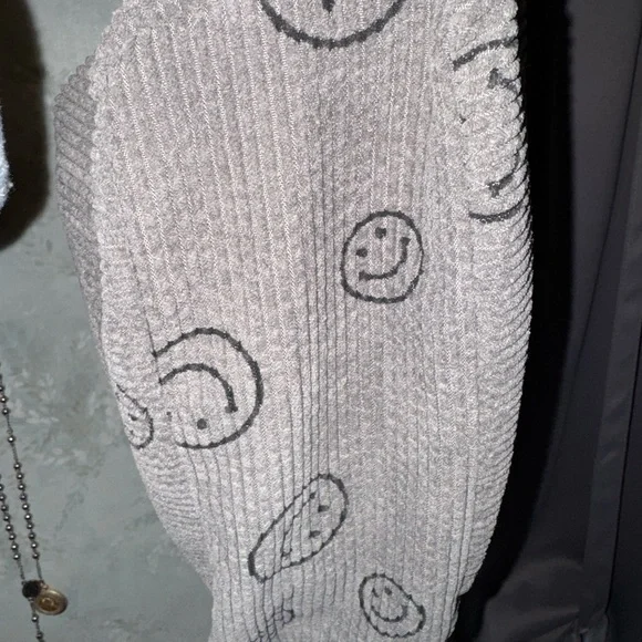 Gray Smiley Face Tote Bag - Picture 3 of 5